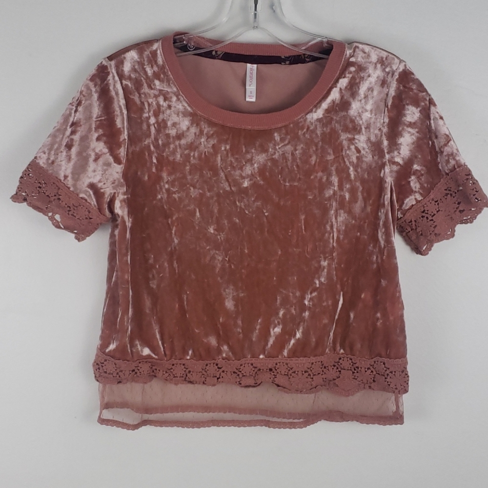Xhilaration velvet crop top